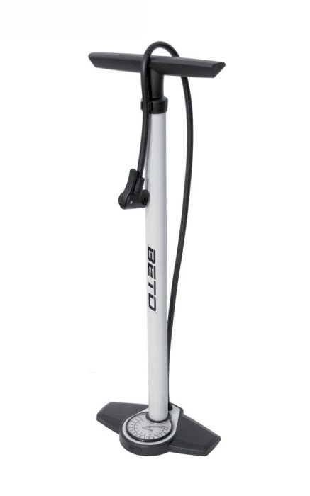 Pompa din otel, cu manometru, lungime 66cm, culoare alb, valva AV,DV,FV Cod:588080765RM