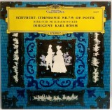 Schubert, Berliner Philharmoniker, Karl B&ouml;hm &lrm;&ndash; Symphonie Nr. 7 (9) Op. Posth. NM / NM vinil, LP, disc muzica clasica _ Deutsche Gr, Germania, 1965