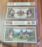 REPRODUCERE pe hartie cu filigran si fire UV proiect bancnota 500 lei 1922