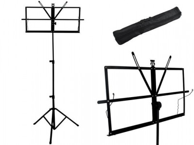 Suport Stativ din Metal pentru Partituri, Inaltime si Unghi Reglabil foto