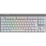 Tastatura Mecanica Gaming Logitech G515 TKL, Ultraslin, Lightspeed, Wireless&amp;amp;Bluetooth, Alb