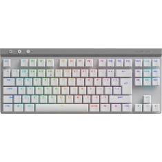 Tastatura Mecanica Gaming Logitech G515 TKL, Ultraslin, Lightspeed, Wireless&amp;amp;Bluetooth, Alb