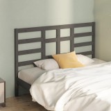 VidaXL Tăblie de pat, gri, 166x4x104 cm, lemn masiv de pin
