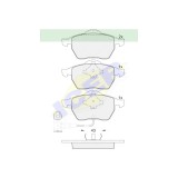 Set placute frana Icer 181396, parte montare : Punte Fata, Skoda Octavia 1 192010; Audi A3 192003; Seat Leon 1M1 192006; Toledo 2; VW Bora, Golf 4,