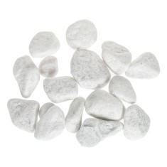Pietricele decorative pentru sol sau ghiveci,alb,3-5 cm,1 kg