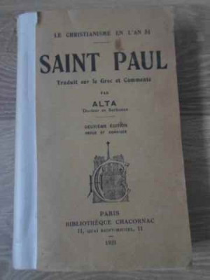 LE CHRISTIANISME EN L&amp;#039;AN 51. SAINT PAUL-ALTA foto