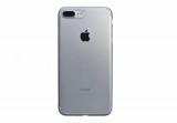 Husa pentru Apple iPhone 7+ Silver acoperire completa 360 grade cu folie de sticla gratis, MyStyle