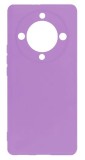 Husa de protectie din silicon pentru Honor Magic5 Lite, SoftTouch, interior microfibra, Mov, Oem
