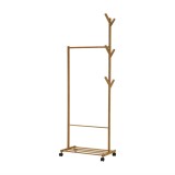 Cumpara ieftin Suport haine bambus Vikir 100x35x174 cm