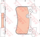 Set placute frana,frana disc MERCEDES C-CLASS Cupe (C204) (2011 - 2016) TRW GDB1856