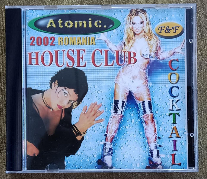 CD audio cu muzica romaneasca , Atomic House club 2002