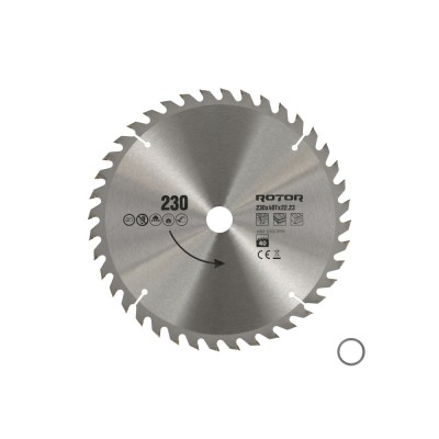 230X22.23 40T disc de taiat lemnul ROTOR Innovative ReliableTools foto
