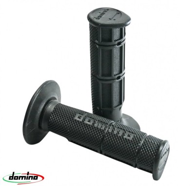 Set mansoane cross - enduro - trial (off road) Domino - culoare: negru (lungime: 120-123 mm) foto