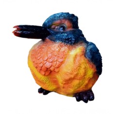 Statueta decorativa, Pasare, Multicolor, 24 cm, DVF0104-2P