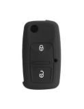 Husa cheie auto din silicon briceag Seat cu 2 butoane Negru, Xenon Bright