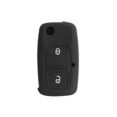 Husa cheie auto din silicon briceag VW cu 2 butoane Negru