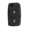 Husa cheie auto din silicon briceag Seat cu 2 butoane Negru