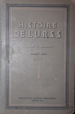 HISTOIRE DE L U . R . S . S . foto