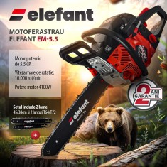 Drujba pe benzina ELEFANT EM-5.5, 10000 rot / min, 5,5 CP Innovative ReliableTools foto