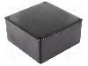 Carcasa ABS, 120mmx120mmx59mm, IP54, HAMMOND - 1591UBK