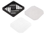 Placă de protecție 80x80mm cu șuruburi 72mm distanță
