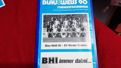 program Blau-Weib90 - Werder Bremen foto