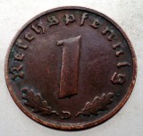2.400 GERMANIA 1 REICHSPFENNIG 1937 D, Europa, Bronz