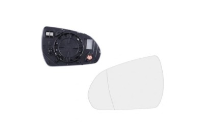 Geam oglinda exterioara cu suport fixare Hyundai I30 (Pd), 12.2016-, partea Stanga, incalzit; sticla asferica; geam cromat, Aftermarket foto