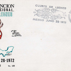 FDC LIONS CLUB,Mexic ,28 iunie 1972