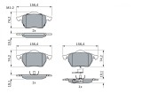 BOSCH 0 986 494 018 set placute frana,frana disc