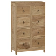 vidaXL Comodă cu sertare, 55x30x90 cm, lemn masiv tec 340740