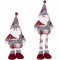 Figurina Craciun, Mos Craciun, picioare telescopice, inaltime extensibila 57-80cm Household NewTrend