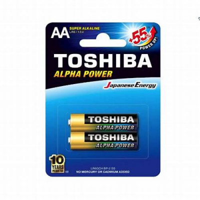 Baterii Toshiba ALPHA POWER AA R6 alcaline blister 2buc foto