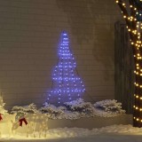 VidaXL Brad de Crăciun LED cu 112 LED albastru 182 cm Metal 42018740