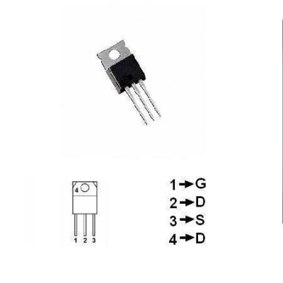 Tranzistor mosfet canal n 600v 6.2a 125w foto