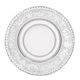 Farfurie Desert, Model Transparent, Sticlă, 11 cm