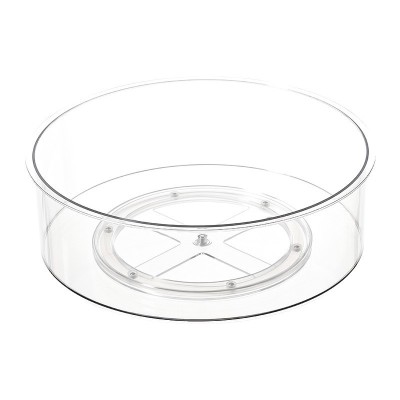 Suport rotativ pentru condimente, flippy, multifunctional, rotund, 360 de grade, pentru bucatarie, plastic, 30.5x30.5x10 cm, transparent foto
