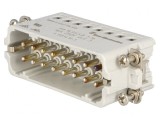 Conector HDC tată 16 pini 16A 250V, TE Connectivity