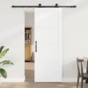 VidaXL Set de Uși Glisante Manual Alb și negru 78 x 211 cm
