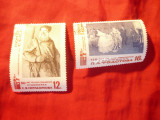 Serie URSS 1965 Pictura II Gherasimov si Fedotov , 2 val. stampilate, Stampilat