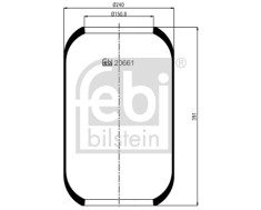 FEBI BILSTEIN 20661 Burduf, suspensie pneumatica