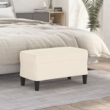 Gossi banca, crem, 70x35x41 cm, catifea