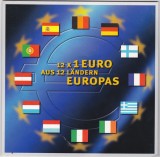 Europa &ndash; album numismatic cu 12 monede de 1 euro din 12 tari