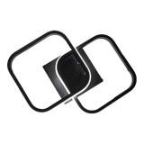 Lustra LED Dorothee Romburi Suprapuse 18W Lumina Rece Calda Neutra Negru, Alessandro DESIGN