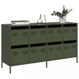 Cumpara ieftin Dulap, verde măsliniu, 135x39x73,5 cm, oțel laminat la rece