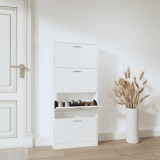 VidaXL Pantofar, alb, 59x17x150 cm, lemn prelucrat