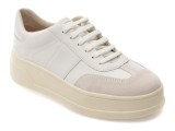 Cumpara ieftin Pantofi sport GEOX albi, D65WVA, din piele naturala