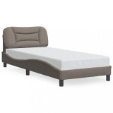 Cadru de pat fara saltea Hvar Taupe 80x200 cm tesatura