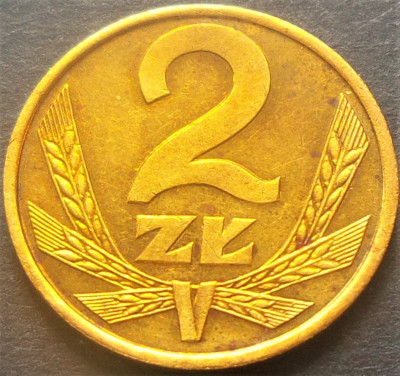Moneda 2 ZLOTI - POLONIA, anul 1988 *cod 2688 foto