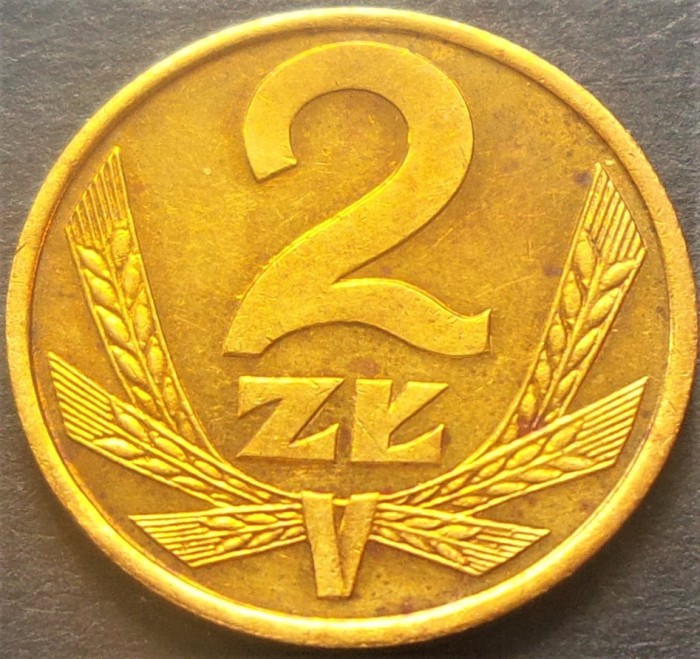 Moneda 2 ZLOTI - POLONIA, anul 1988 *cod 2688